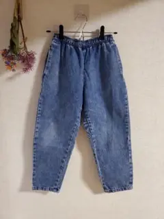 GU キッズ デニムパンツ シェフパンツ 130cm
