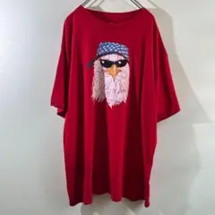 T-143 イーグルプリント レッド Tシャツ レッド3XL