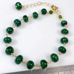 サービス品＊エメラルドのブレスレットy70