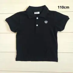 110cm 半袖ポロシャツ 黒　男の子 女の子