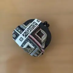 幾何学模様のがま口財布