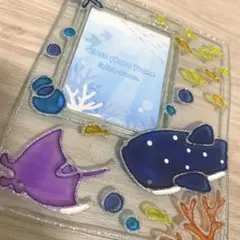 【土日セール】美ら海水族館 ガラスフォトフレーム S