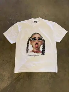 即日発送　girl tongue print t-shirt y2k opium