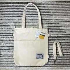 【未使用品】ピーナッツ スヌーピー 3WAY トートバッグ オフホワイト