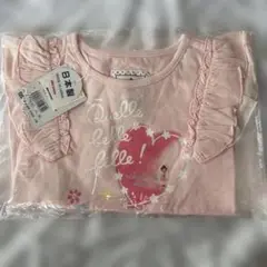 ミキハウス　mikihouse フリル付きピンクTシャツ チュニック　120
