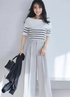 ★リブオフショルダーニット★stola
