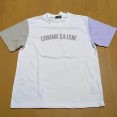 新品☆コムサイズム　オートミール　ロゴプリント半袖Tシャツ150㎝