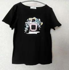【美品】クチュールブローチ　パフュームプリントTシャツ　　　黒　S