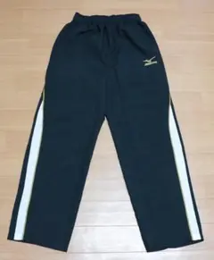ミズノ ジャージ下 mizuno 黒/白/金 Lサイズ メンズ ロングパンツ