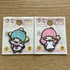 新品サンリオキキララ リトルツインスターズ ミニアイロンワッペンセット 廃盤品