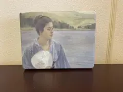黒田清輝　湖畔　缶