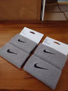 新品【4個セット】Nike グレー リストバンド