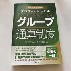 令和6年10月改訂 プロフェッショナル グループ通算制度