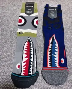 STANCE ソックス (サメ2足セット)サイズ:L 即購入OK
