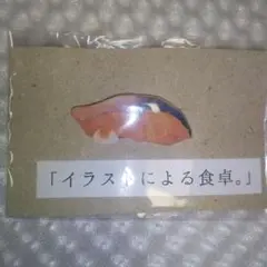 ヴィレッジバンガードオンライン限定 「イラストによる食卓。」焼き鮭ブローチ