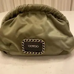 【美品】コトゥー COTOO レザーハンドバッグ ベージュ　ビジュー コーチ COACH 27886 ハンドバッグ マディソン サフィアーノ