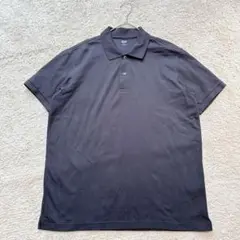 ユニクロUNIQLO メンズ　ポロシャツ 大きめ　ゆったり　黒　XL 美品