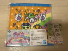 一番くじ たまごっち E賞 ハンドタオル　G賞　メモ帳　ステッカー　2点セット