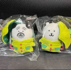 ナガノマーケット 雨だねマスコット ナガノのくま パグ 2点