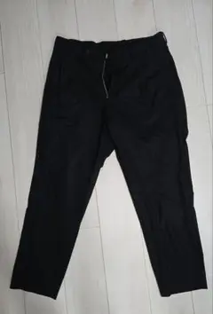 UNITED ARROWS ブラック ワンプリーツテーパードパンツ