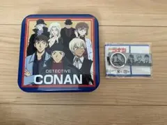 名探偵コナン　黒のさ組織　缶　メタリックキーホルダー