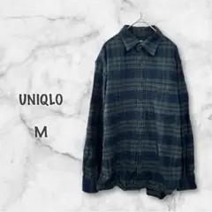 UNIQLO ユニクロ チェック 長袖シャツ（M）綿100% オシャレ 美品
