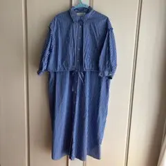 natural by CLIP ストライプ シャツワンピース　マタニティも可