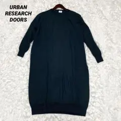 URBAN RESEARCH DOORS ニットワンピース グリーン ウール M