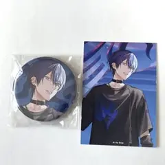 プロセカ　ビビバス　青柳冬弥　アニメイト特典 　缶バッジ　トレカ　2点セット