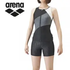 【美品】アリーナ　arena フィットネス水着 競泳水着　上下セット　Mサイズ