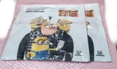 怪盗グルーのミニオン大脱走　HONDA ハンドタオル　約35×35cm　2枚