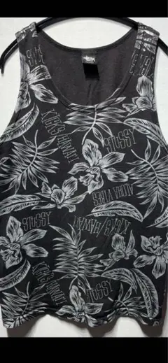 Stussy フローラルタンクトップ M