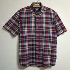 美品【THE NEW IVY】 チェック半袖 シャツ　コストコ購入品