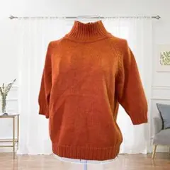 LAURA ASHLEY ローラアシュレイ ウール100% 5分袖 ニット