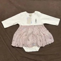 【新品・未使用】petit main ピーターラビット 長袖ロンパース70cm