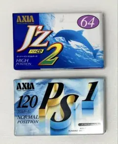 AXIA j'z 2 & PS1 カセットテープ  2本セット
