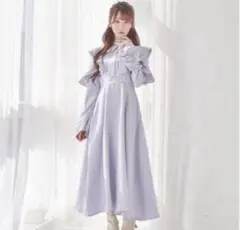 新品　RoseMuse ジャカードパイピングドレス
