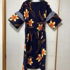 【特価品】浴衣リメイクチュニックワンピース