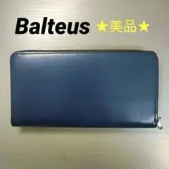 【日本製】Balteus（バルテウス） 長財布 牛革 ネイビー