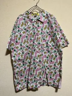 GOLF タバコ柄　半袖シャツ
