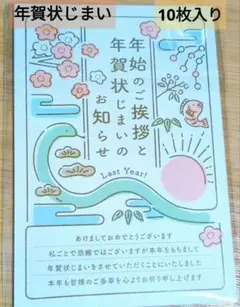 年賀状じまい2025（新年お知らせ）私製10枚入り特選デザイナーズ