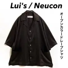 Lui's / Neucon オープンカラーシャツ ビッグシルエット ブラウン