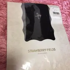 新品 STRAWBERRYーFIELDS   黒⭐️ストッキング