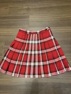 アイドル♡制服♡赤チェックスカート♡美品