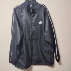 adidas ブラック ウィンドブレーカー