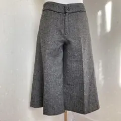 古着　Eddy Formation　キュロットパンツ　ヘリンボーン　7分丈　9号