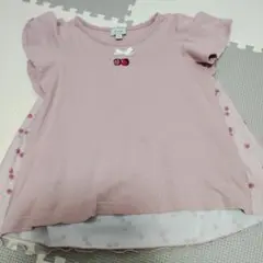any FAM さくらんぼ刺繍 Tシャツ 100サイズ