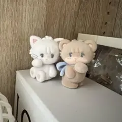 mikkoフロッキーフィギュア　ガチャ　ラテ　ムース