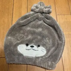 夏大活躍プールスイミングかわうそタオルキャップヘアドライタオル