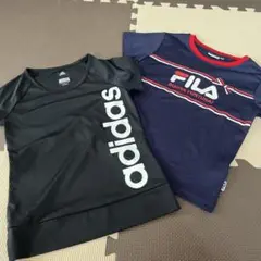 adidasとFILAのTシャツセット